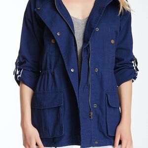 Willow & Clay Cotton Canvas Cargo Jacket Size S